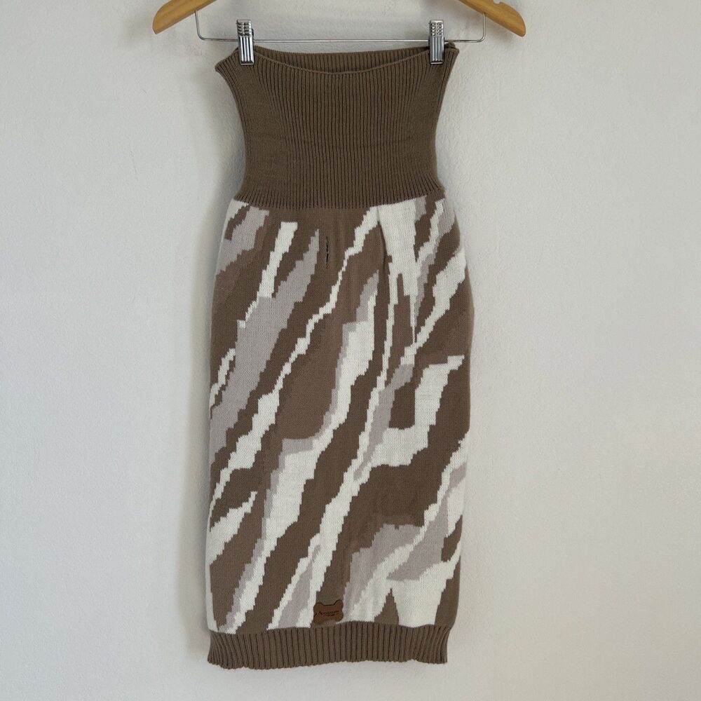 Koolaburra By Ugg Dog Sweater Beige & White OWEN Mildura Turtleneck Dogs Sz XL